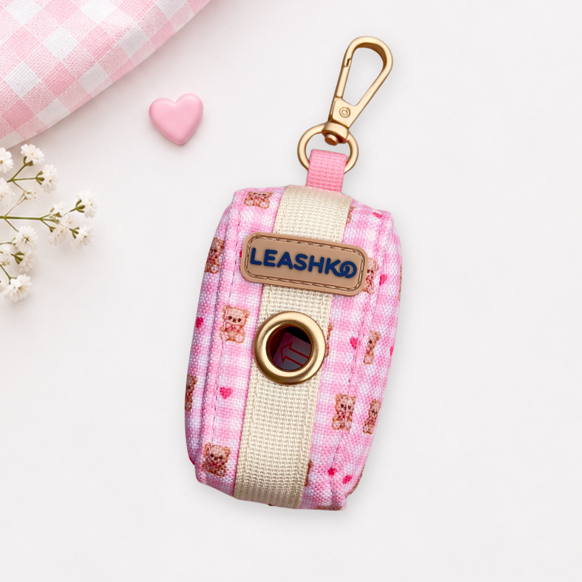 Bear Blush Poop Bag Holder