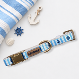 Marine Blue Adjustable Dog Collar