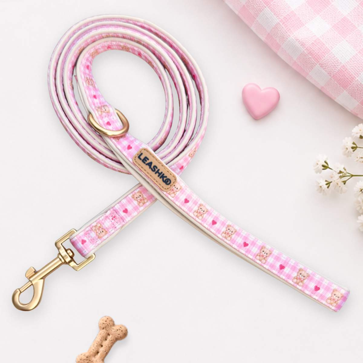 Bear Blush Dog Leash